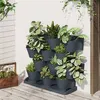 Image de vidaXL Ensemble de jardinières verticales 12 pcs Anthracite PP152206