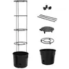 Image de vidaXL Jardinière à tomate Anthracite Ø39x150 cm Polypropylène152210