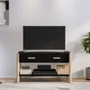 Image de vidaXL Meuble TV Noir 82x38x45 cm Bois d'ingénierie345661