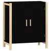 Image de vidaXL Buffet Noir 62x38x70 cm Bois d'ingÃ©nierie