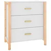 Image de vidaXL Buffet Blanc 62x38x70 cm Bois d'ingÃ©nierie