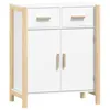 Image de vidaXL Buffet Blanc 62x38x75 cm Bois d'ingÃ©nierie