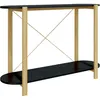 Image de vidaXL Vidaxl Table Console Noir 110x38x75 Cm Bois D'ingénierie