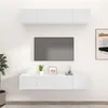 Image de vidaXL Meubles TV 4 pcs blanc 80x30x30 cm bois d'ingénierie3114182