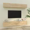Image de vidaXL Meubles TV muraux 4 pcs chêne sonoma 100x30x30 cm3114192
