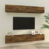 Image de vidaXL Meubles TV muraux 4 pcs chêne fumé 100x30x30 cm
