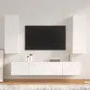 Image de vidaXL Ensemble de meubles TV 4 pcs Blanc Bois d'ingénierie3114198