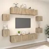 Image de vidaXL Ensemble de meubles TV 8 pcs Chêne sonoma Bois d'ingénierie