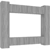 Image de vidaXL Vidaxl Ensemble De Meubles Tv 8 Pcs Sonoma Gris Bois D'ingénierie