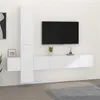 Image de vidaXL Ensemble de meubles TV 5 pcs Blanc Bois d'ingénierie3114246