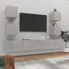 Image de vidaXL Ensemble de meubles TV 6 pcs Gris béton Bois d'ingénierie3114265