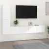 Image de vidaXL Ensemble de meubles TV 4 pcs Blanc Bois d'ingénierie