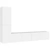 Image de vidaXL Ensemble de meubles TV 4 pcs Blanc Bois d'ingÃ©nierie