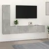 Image de vidaXL Ensemble de meubles TV 4 pcs Gris béton Bois d'ingénierie