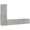 Image de vidaXL Vidaxl Ensemble De Meubles Tv 4 Pcs Gris Béton Bois D'ingénierie