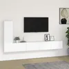 Image de vidaXL Ensemble de meubles TV 3 pcs Blanc Bois d'ingénierie