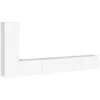 Image de vidaXL Vidaxl Ensemble De Meubles Tv 3 Pcs Blanc Bois D'ingénierie