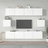 Image de vidaXL Ensemble de meubles TV 6 pcs Blanc Bois d'ingénierie3114358