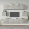 Image de vidaXL Ensemble de meubles TV 6 pcs Gris béton Bois d'ingénierie3114361