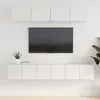 Image de vidaXL vidaXL Ensemble de meubles TV 5 pcs Blanc Bois d'ingénierie