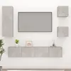 Image de vidaXL Ensemble de meubles TV 5 pcs Gris béton Bois d'ingénierie3114441