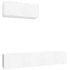 Image de vidaXL Vidaxl Ensemble De Meubles Tv 3 Pcs Blanc Bois D'ingénierie
