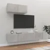Image de vidaXL Ensemble de meubles TV 3 pcs Gris béton Bois d'ingénierie3114473