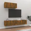 Image de vidaXL Ensemble de meubles TV 3 pcs Chêne fumé Bois d'ingénierie3114475