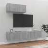 Image de vidaXL Ensemble de meubles TV 3 pcs Sonoma gris Bois d'ingénierie3114476