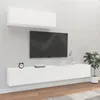 Image de vidaXL Ensemble de meubles TV 3 pcs Blanc Bois d'ingénierie3114478