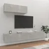 Image de vidaXL Ensemble de meubles TV 3 pcs Gris béton Bois d'ingénierie3114481