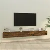 Image de vidaXL Ensemble de meubles TV 3 pcs Chêne fumé Bois d'ingénierie