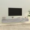 Image de vidaXL Ensemble de meubles TV 3 pcs Sonoma gris Bois d'ingénierie3114484