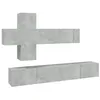 Image de vidaXL Ensemble de meubles TV 7 pcs Gris bÃ©ton Bois d'ingÃ©nierie