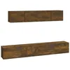 Image de vidaXL Ensemble de meubles TV 4 pcs ChÃªne fumÃ© Bois d'ingÃ©nierie