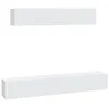 Image de vidaXL Ensemble de meubles TV 4 pcs Blanc Bois d'ingÃ©nierie