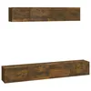 Image de vidaXL Ensemble de meubles TV 4 pcs ChÃªne fumÃ© Bois d'ingÃ©nierie