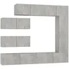 Image de vidaXL Vidaxl Ensemble De Meubles Tv 7 Pcs Gris Béton Bois D'ingénierie