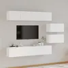 Image de vidaXL Ensemble de meubles TV 6 pcs Blanc Bois d'ingénierie