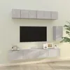 Image de vidaXL Ensemble de meubles TV 6 pcs Gris béton Bois d'ingénierie