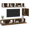 Image de vidaXL Ensemble de meubles TV 6 pcs Chêne fumé Bois d'ingénierie