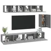 Image de vidaXL Ensemble de meubles TV 6 pcs Sonoma gris Bois d'ingénierie
