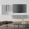 Image de vidaXL Ensemble de meubles TV 4 pcs Sonoma gris Bois d'ingénierie3114628