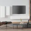 Image de vidaXL Ensemble de meubles TV 4 pcs Blanc Bois d'ingénierie