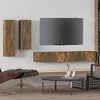 Image de vidaXL Ensemble de meubles TV 4 pcs Chêne fumé Bois d'ingénierie