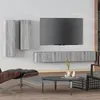 Image de vidaXL Ensemble de meubles TV 4 pcs Sonoma gris Bois d'ingénierie3114636