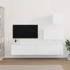 Image de vidaXL Ensemble de meubles TV 4 pcs Blanc Bois d'ingénierie3114638