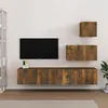 Image de vidaXL Ensemble de meubles TV 4 pcs Chêne fumé Bois d'ingénierie3114643
