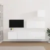 Image de vidaXL Ensemble de meubles TV 4 pcs Blanc Bois d'ingénierie3114646
