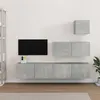 Image de vidaXL Ensemble de meubles TV 4 pcs Gris béton Bois d'ingénierie3114649